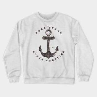 Kure Beach, NC Summertime Vacationing Big Anchor Crewneck Sweatshirt